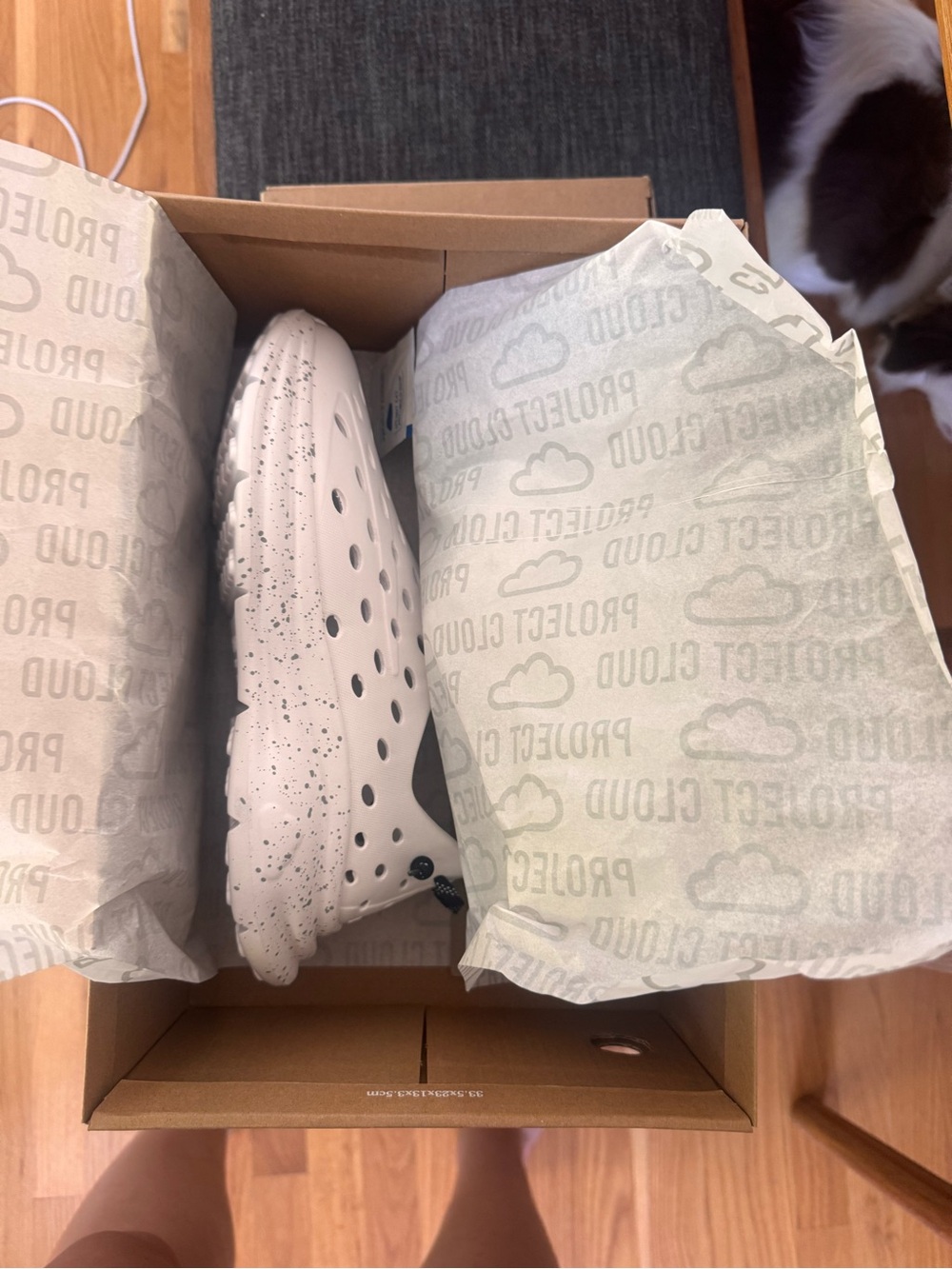 White Speckled Slip-on